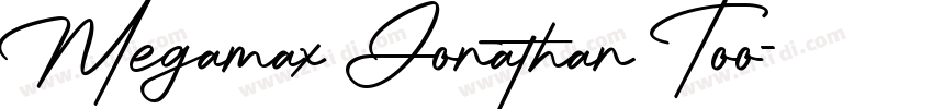 Megamax Jonathan Too字体转换